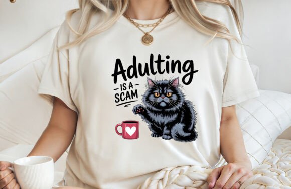 Adulting is a Scam Sarcastic T-shirt PNG Review