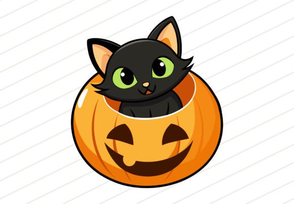 Black Cat Halloween Pumpkin SVG Review