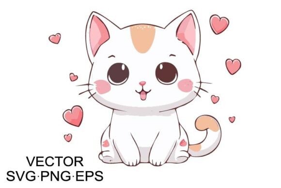 Cat Baby Girl SVG Vector Kawaii Review