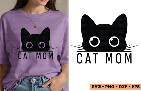 Cat Mom PNG SVG Design Review