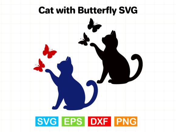 Cat with Butterfly SVG Silhouette Review