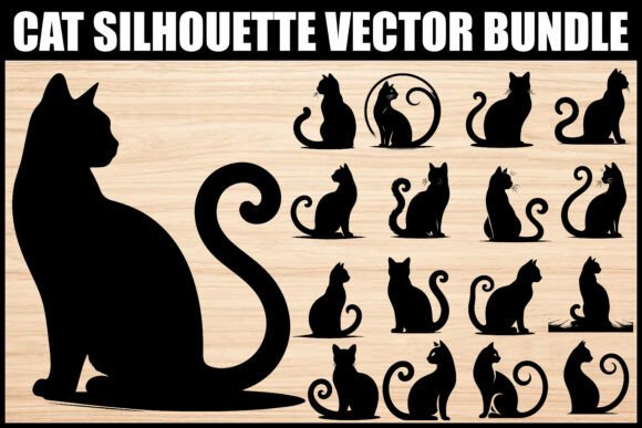 Elegant Cat Silhouette Vector Set Review