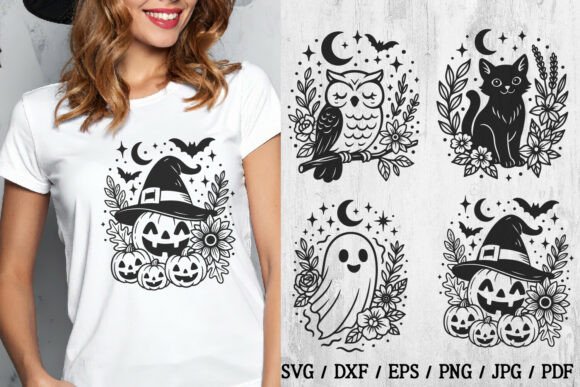 Halloween Pumpkin, Cat, Owl, Ghost SVG Review