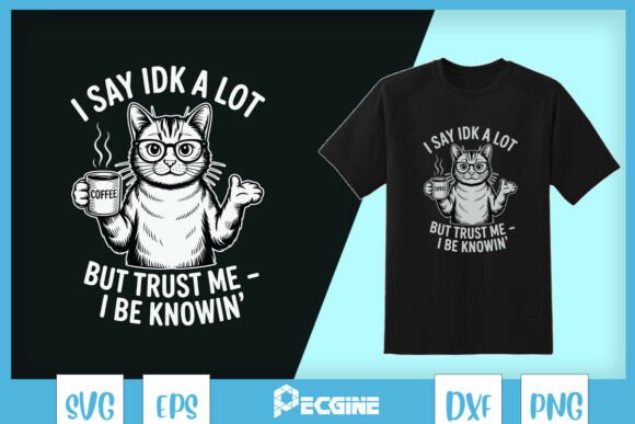 I Say IDK a Lot Cat Coffee Quote SVG Review