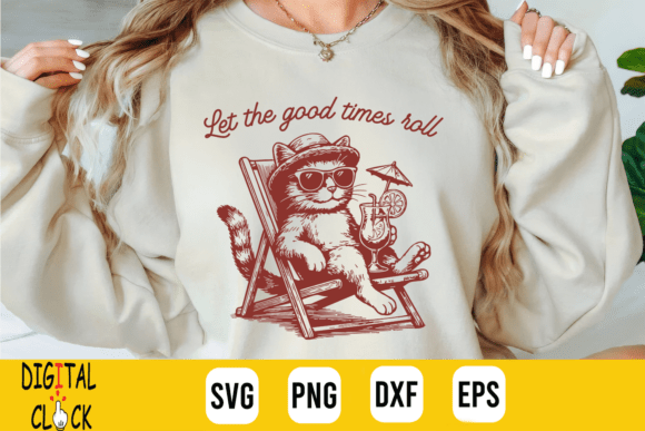 Let the Good Times Roll Retro Cat Summer Review