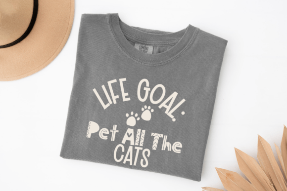 Life Goal Pet All the Cats Svg,Funny: A Designer's Review