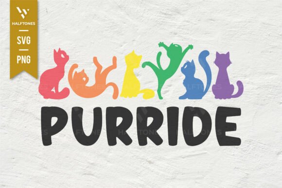 Purride Pride Cat Pride Month SVG PNG Review