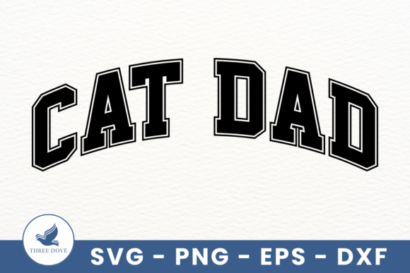 Retro Cat Dad Varsity SVG Review