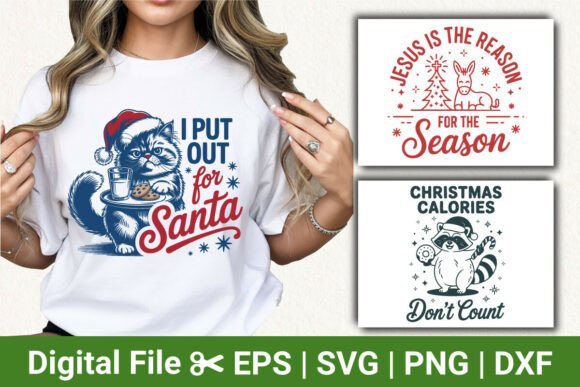 Santa Funny Cat Christmas, Raccoon Svg Review