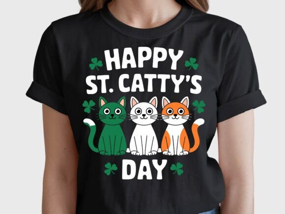 St Patrick s Day Cat Lover Shamrock SVG