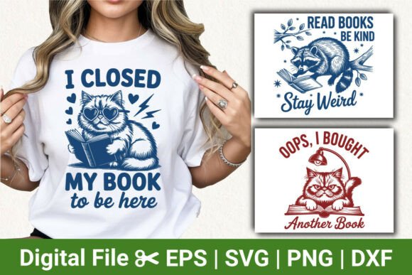 Unny Reading Cat and Raccoon Svg Bundle Review